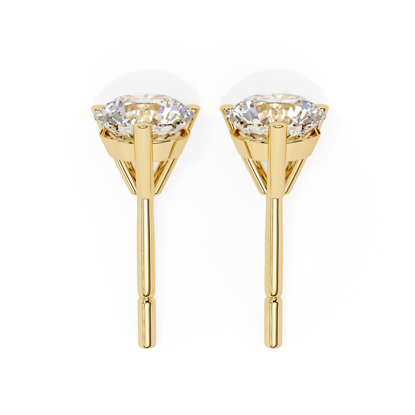 lab grown diamond | moissanite Jewellery Royal Whisper Lab Grown Diamond OR Moissanite Stud Earrings by Rabbito Jewels