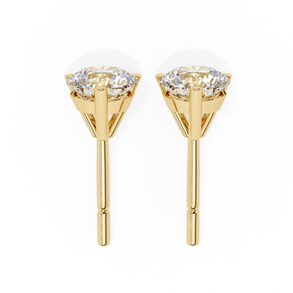 lab grown diamond | moissanite Jewellery Royal Whisper Lab Grown Diamond OR Moissanite Stud Earrings by Rabbito Jewels