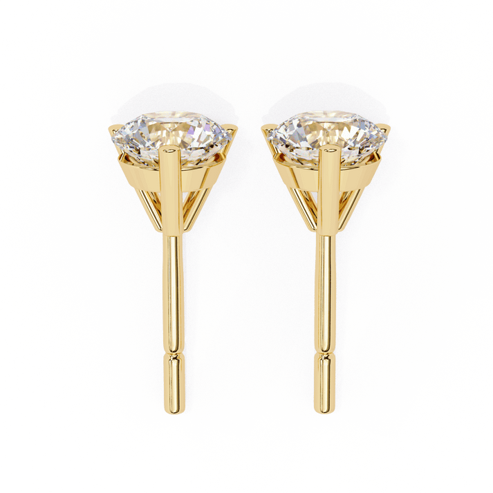 lab grown diamond | moissanite Jewellery Royal Whisper Lab Grown Diamond OR Moissanite Stud Earrings by Rabbito Jewels