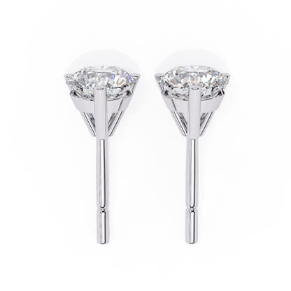 lab grown diamond | moissanite Jewellery Royal Whisper Lab Grown Diamond OR Moissanite Stud Earrings by Rabbito Jewels