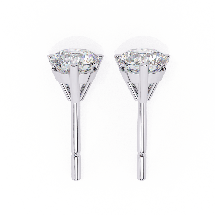 lab grown diamond | moissanite Jewellery Royal Whisper Lab Grown Diamond OR Moissanite Stud Earrings by Rabbito Jewels