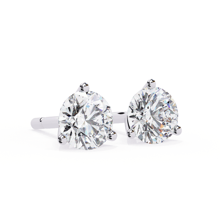 lab grown diamond | moissanite Jewellery Royal Whisper Lab Grown Diamond OR Moissanite Stud Earrings by Rabbito Jewels