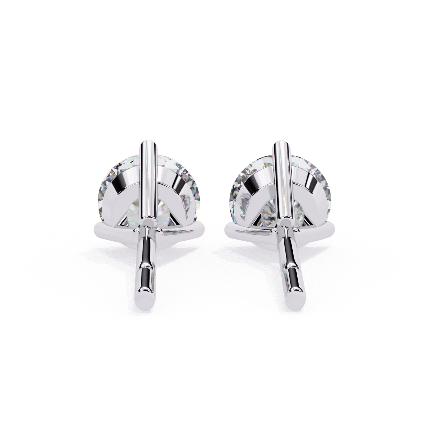 lab grown diamond | moissanite Jewellery Royal Whisper Lab Grown Diamond OR Moissanite Stud Earrings by Rabbito Jewels