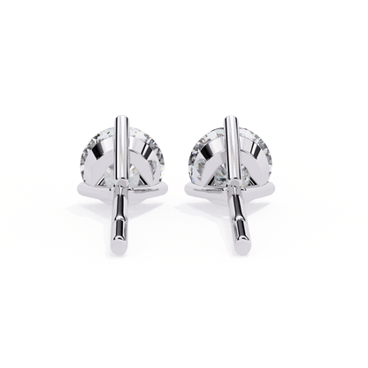lab grown diamond | moissanite Jewellery Royal Whisper Lab Grown Diamond OR Moissanite Stud Earrings by Rabbito Jewels
