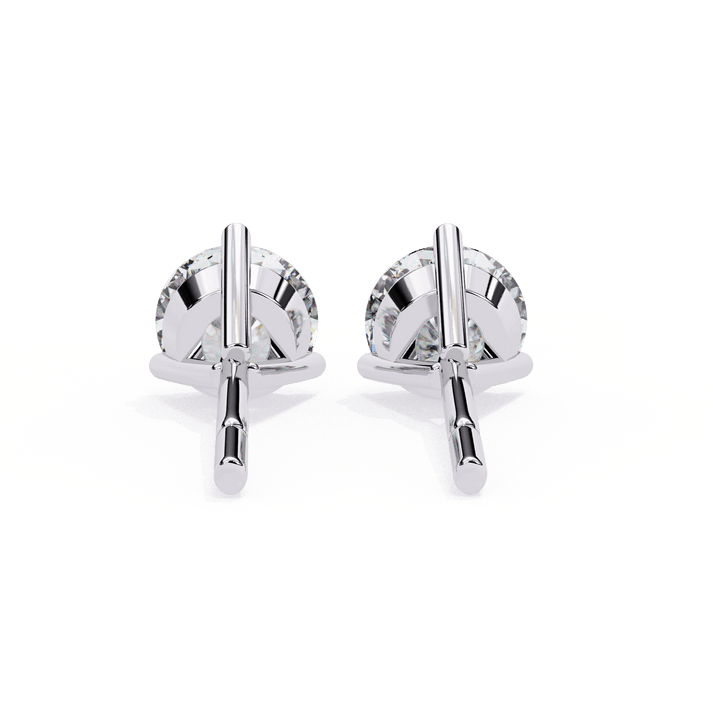 lab grown diamond | moissanite Jewellery Royal Whisper Lab Grown Diamond OR Moissanite Stud Earrings by Rabbito Jewels