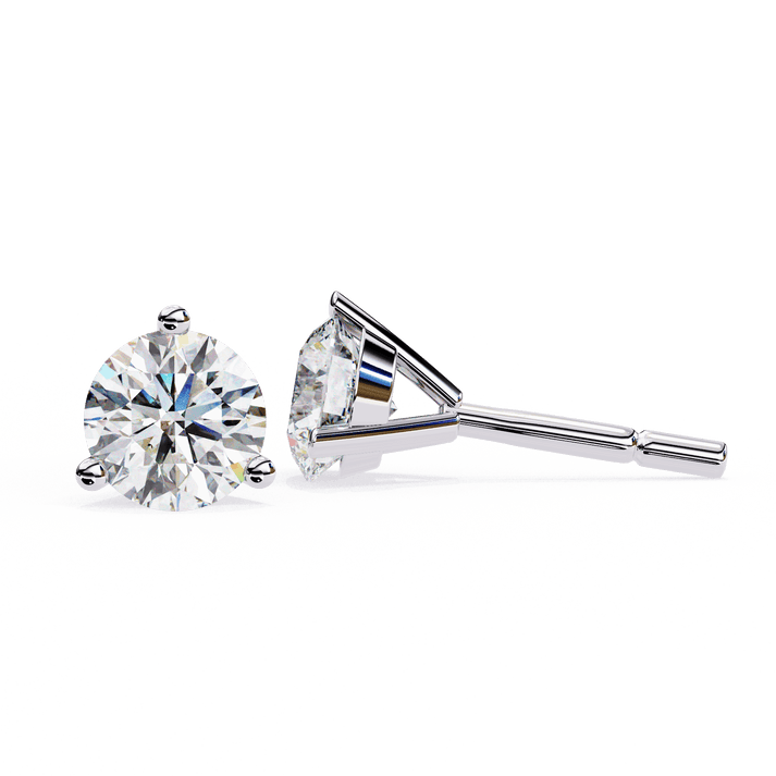 lab grown diamond | moissanite Jewellery Royal Whisper Lab Grown Diamond OR Moissanite Stud Earrings by Rabbito Jewels