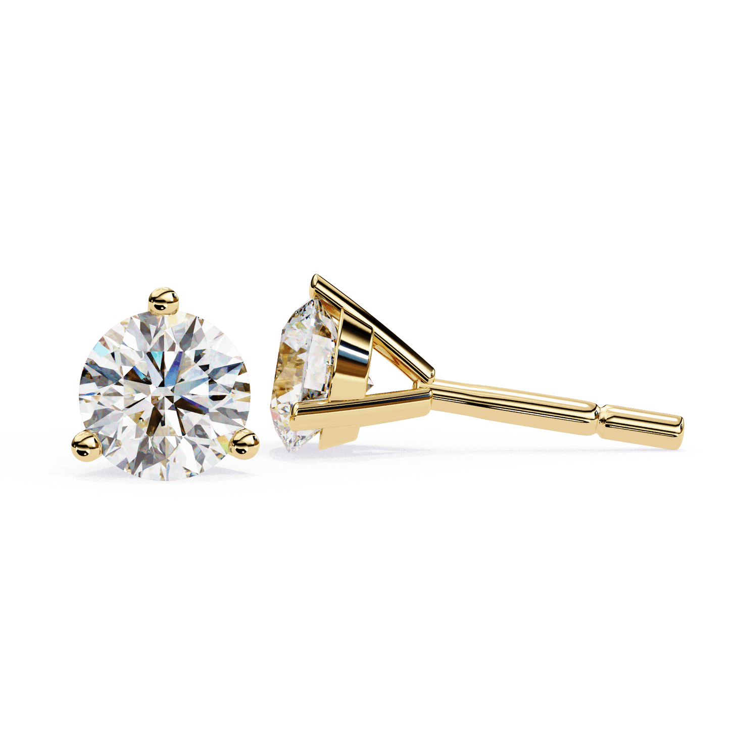 lab grown diamond | moissanite Jewellery Royal Whisper Lab Grown Diamond OR Moissanite Stud Earrings by Rabbito Jewels