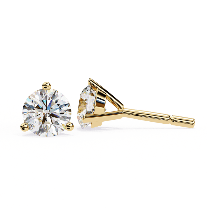 lab grown diamond | moissanite Jewellery Royal Whisper Lab Grown Diamond OR Moissanite Stud Earrings by Rabbito Jewels