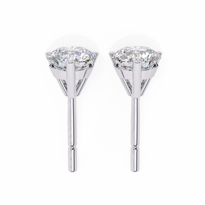 lab grown diamond | moissanite Jewellery Royal Whisper Lab Grown Diamond OR Moissanite Stud Earrings by Rabbito Jewels