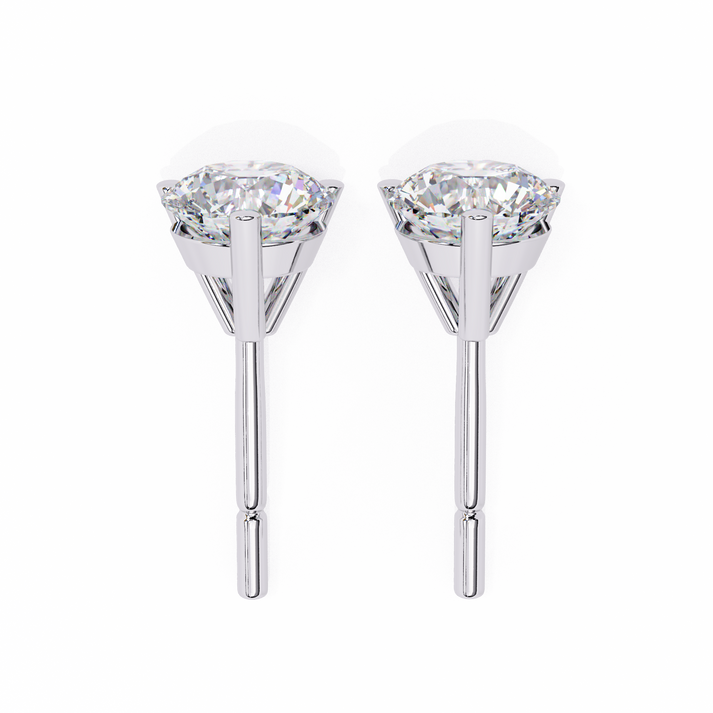 lab grown diamond | moissanite Jewellery Royal Whisper Lab Grown Diamond OR Moissanite Stud Earrings by Rabbito Jewels