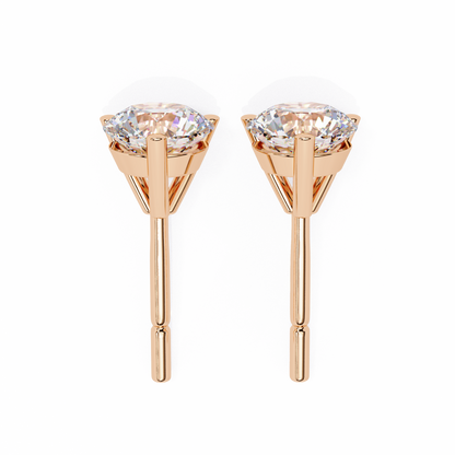 lab grown diamond | moissanite Jewellery Royal Whisper Lab Grown Diamond OR Moissanite Stud Earrings by Rabbito Jewels