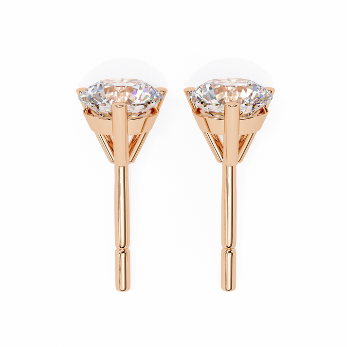 lab grown diamond | moissanite Jewellery Royal Whisper Lab Grown Diamond OR Moissanite Stud Earrings by Rabbito Jewels