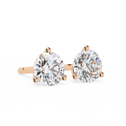 lab grown diamond | moissanite Jewellery Royal Whisper Lab Grown Diamond OR Moissanite Stud Earrings by Rabbito Jewels