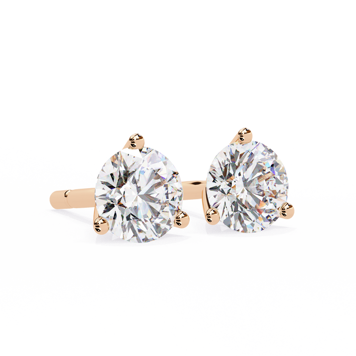 lab grown diamond | moissanite Jewellery Royal Whisper Lab Grown Diamond OR Moissanite Stud Earrings by Rabbito Jewels