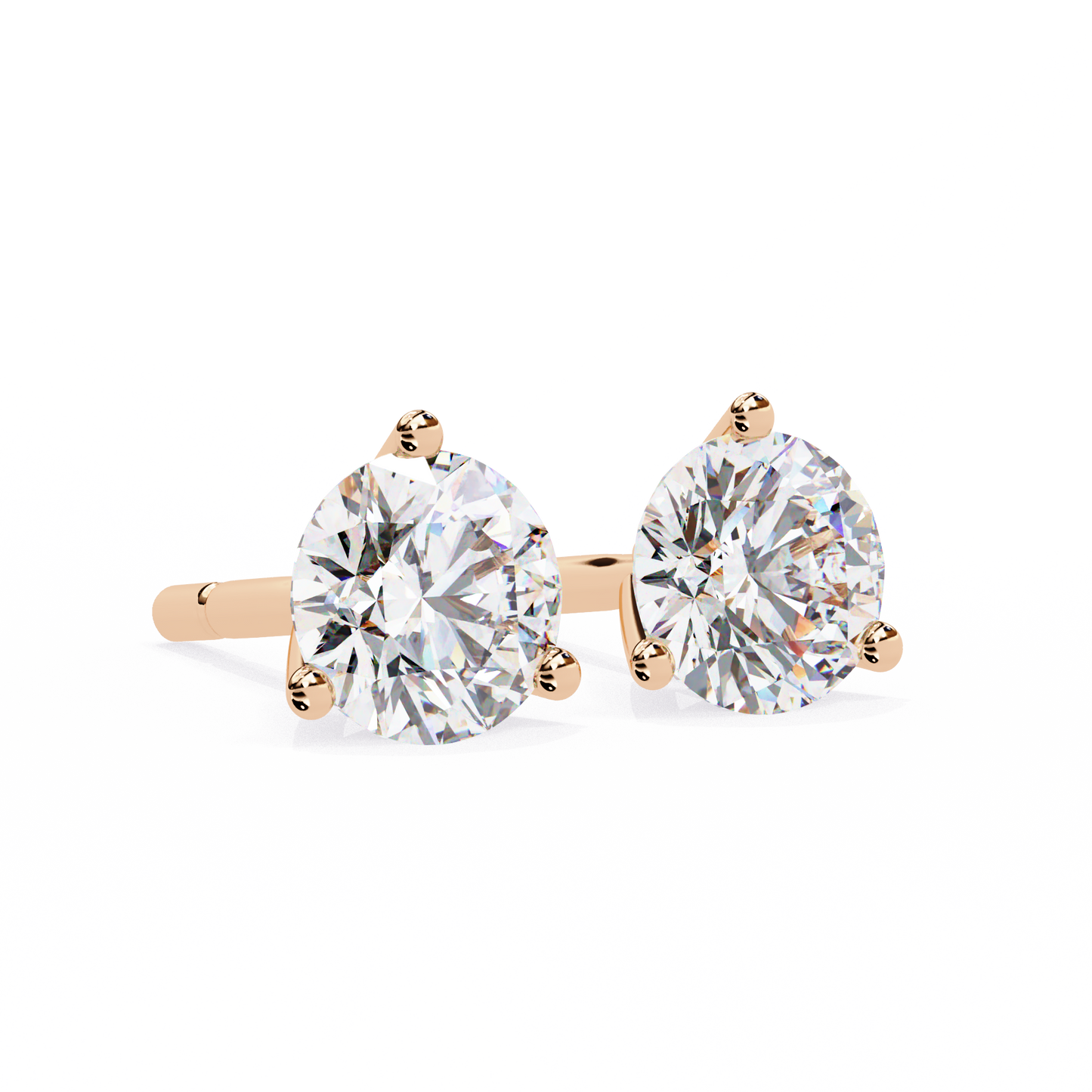 lab grown diamond | moissanite Jewellery Royal Whisper Lab Grown Diamond OR Moissanite Stud Earrings by Rabbito Jewels