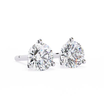 lab grown diamond | moissanite Jewellery Royal Whisper Lab Grown Diamond OR Moissanite Stud Earrings by Rabbito Jewels