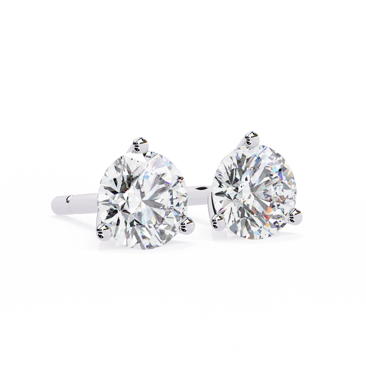 lab grown diamond | moissanite Jewellery Royal Whisper Lab Grown Diamond OR Moissanite Stud Earrings by Rabbito Jewels