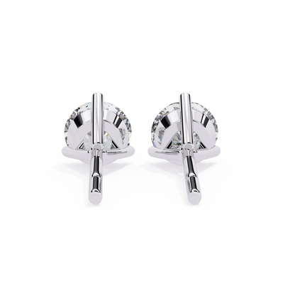 lab grown diamond | moissanite Jewellery Royal Whisper Lab Grown Diamond OR Moissanite Stud Earrings by Rabbito Jewels
