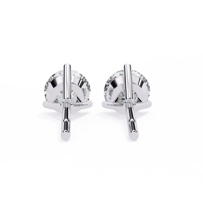 lab grown diamond | moissanite Jewellery Royal Whisper Lab Grown Diamond OR Moissanite Stud Earrings by Rabbito Jewels