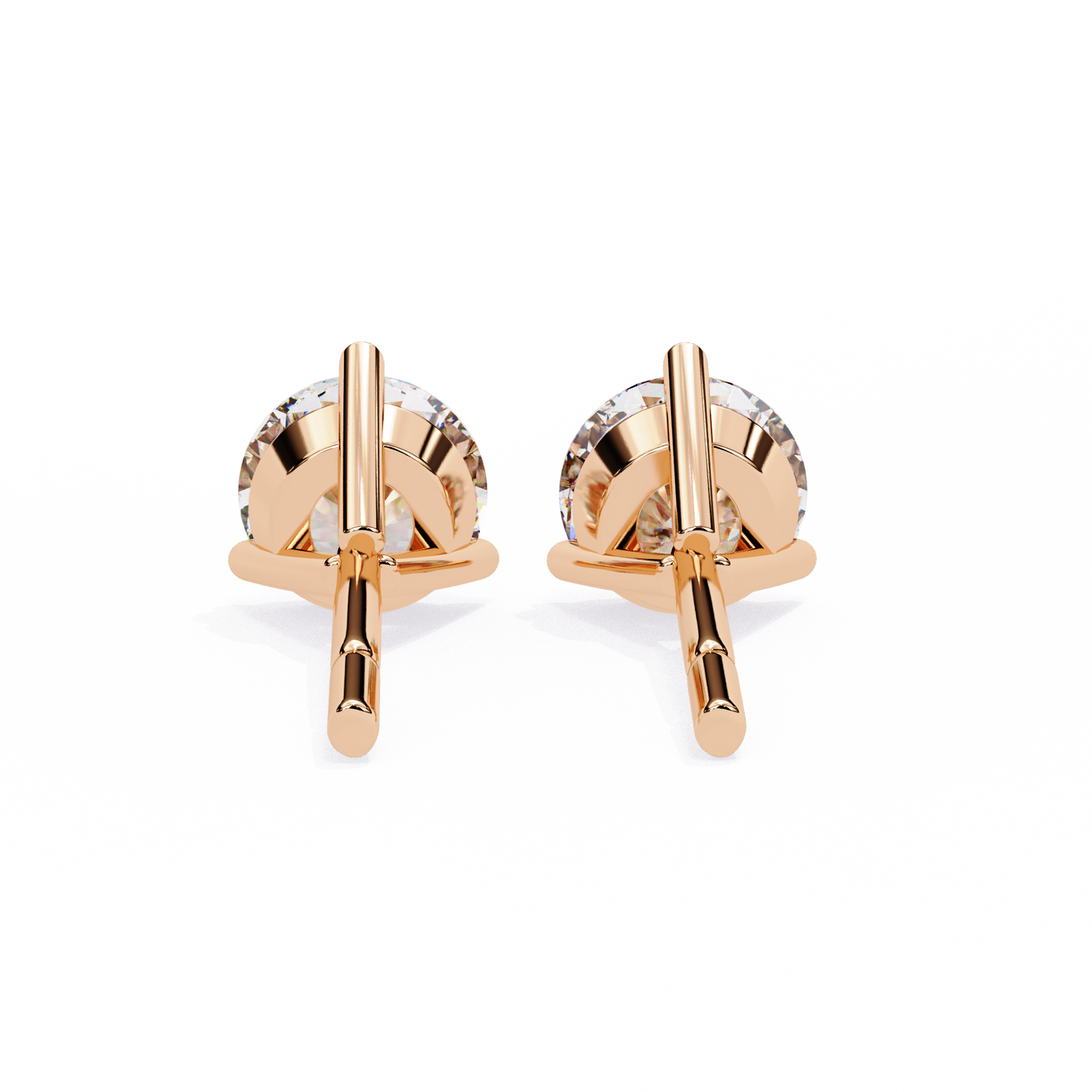 lab grown diamond | moissanite Jewellery Royal Whisper Lab Grown Diamond OR Moissanite Stud Earrings by Rabbito Jewels