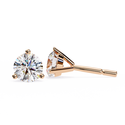 lab grown diamond | moissanite Jewellery Royal Whisper Lab Grown Diamond OR Moissanite Stud Earrings by Rabbito Jewels