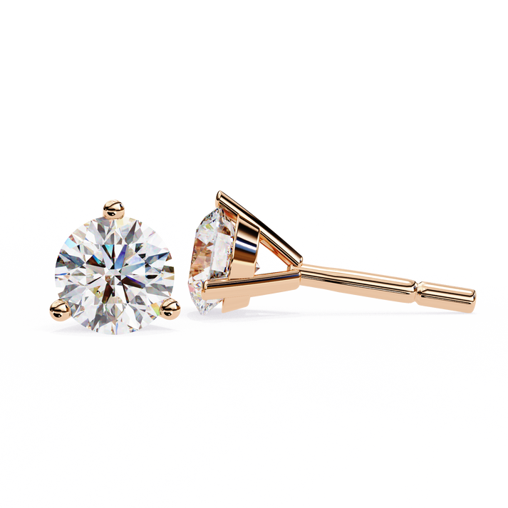 lab grown diamond | moissanite Jewellery Royal Whisper Lab Grown Diamond OR Moissanite Stud Earrings by Rabbito Jewels