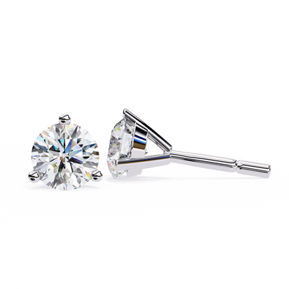 lab grown diamond | moissanite Jewellery Royal Whisper Lab Grown Diamond OR Moissanite Stud Earrings by Rabbito Jewels