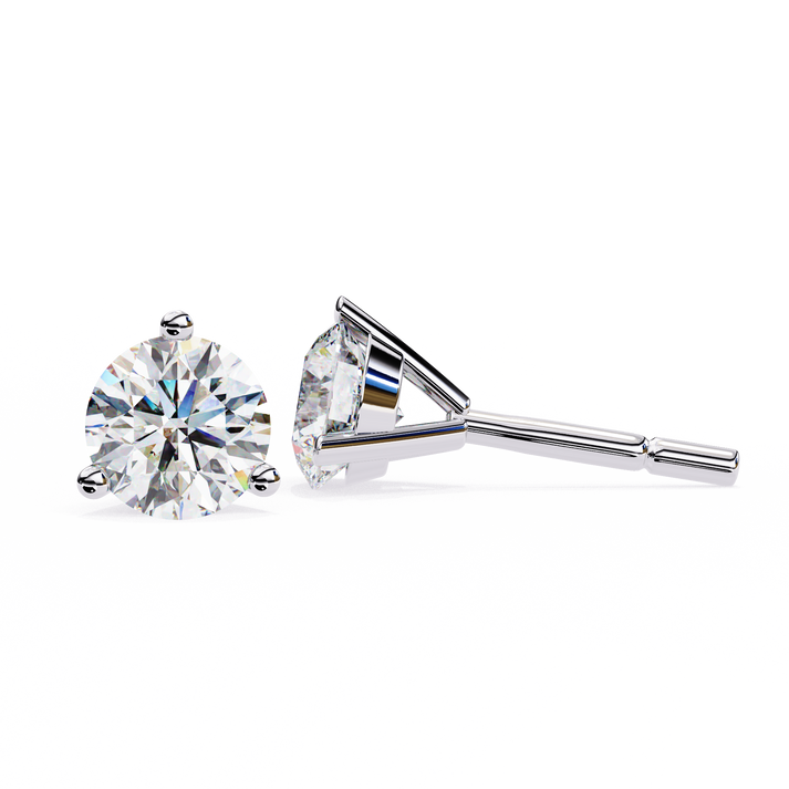 lab grown diamond | moissanite Jewellery Royal Whisper Lab Grown Diamond OR Moissanite Stud Earrings by Rabbito Jewels