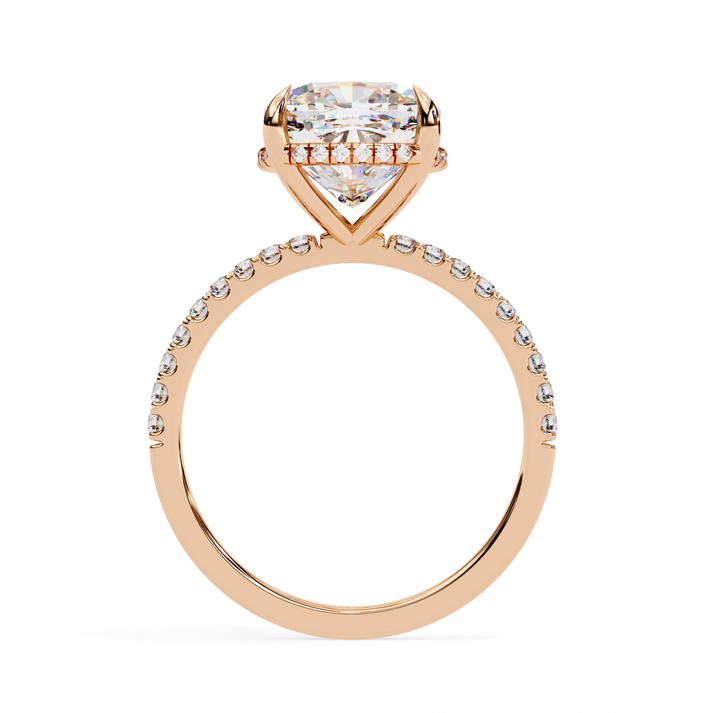 lab grown diamond | moissanite Jewellery Cushion Cotal Halo Lab Grown OR Moissanite Ring by Rabbito Jewels