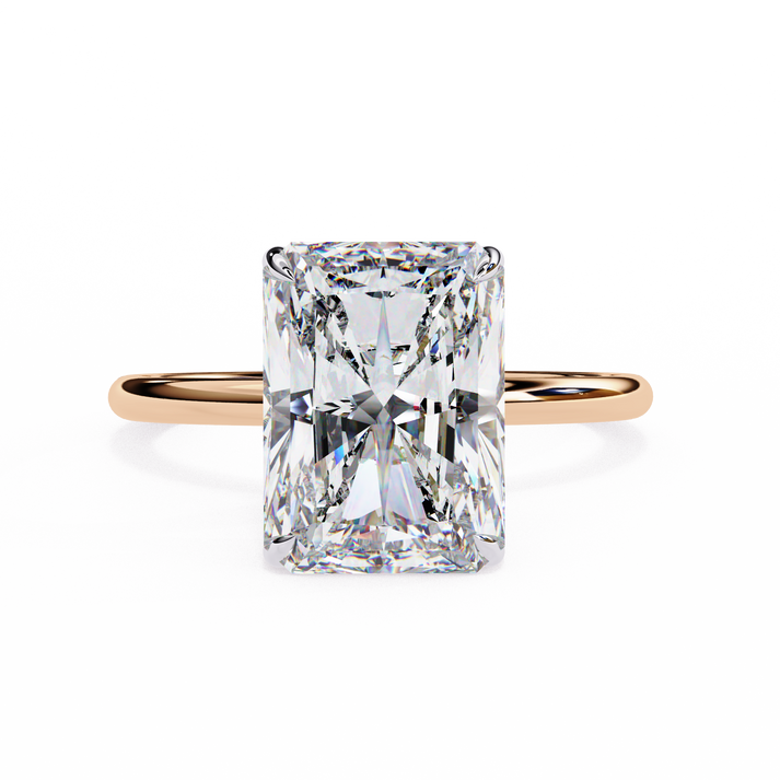 lab grown diamond | moissanite Jewellery 3.03CT Swiri Lab Grown Diamond OR Moissanite Ring Rose Gold 18K by Rabbito Jewels