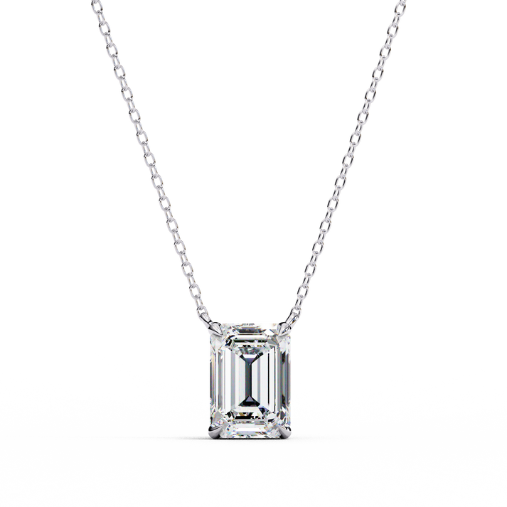 lab grown diamond | moissanite Jewellery Aramis Lab Grown Diamond OR Moissanite Pendant Silver by Rabbito Jewels