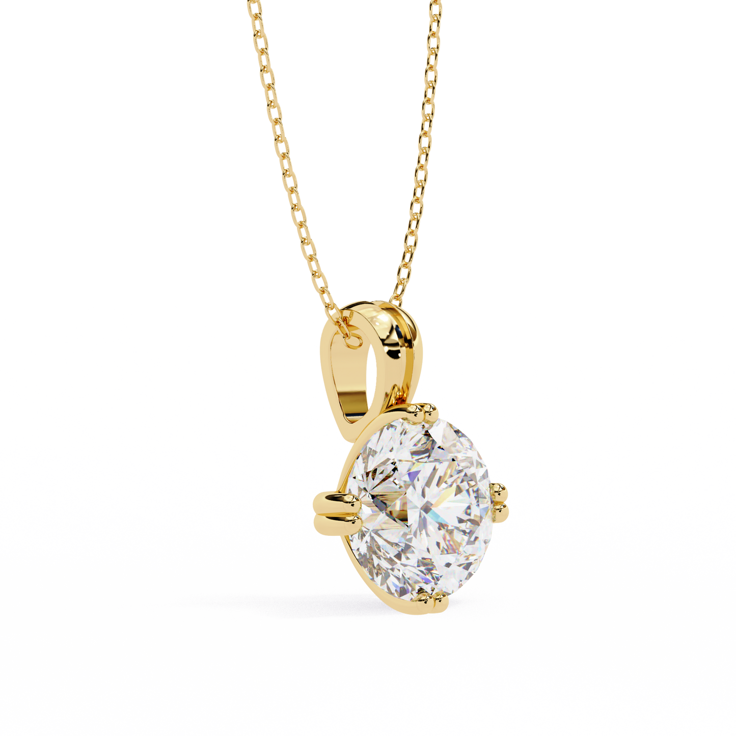 lab grown diamond | moissanite Jewellery Vesta Lab Grown Diamond OR Moissanite Pendant by Rabbito Jewels