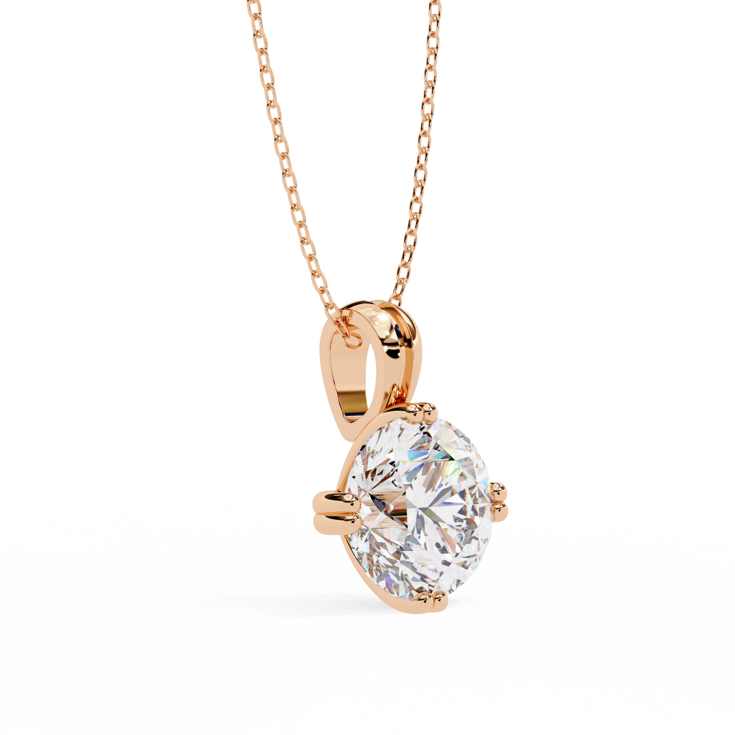 lab grown diamond | moissanite Jewellery Vesta Lab Grown Diamond OR Moissanite Pendant by Rabbito Jewels