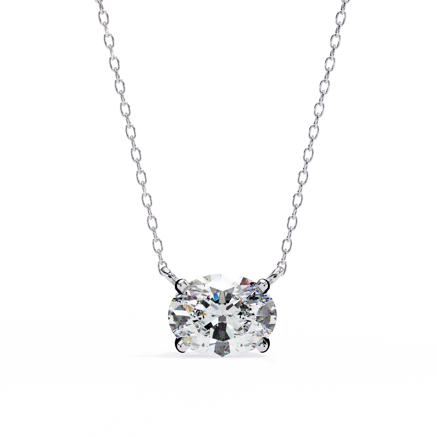 lab grown diamond | moissanite Jewellery One Cosora Lab Grown Diamond OR Moissanite Pendant Silver by Rabbito Jewels
