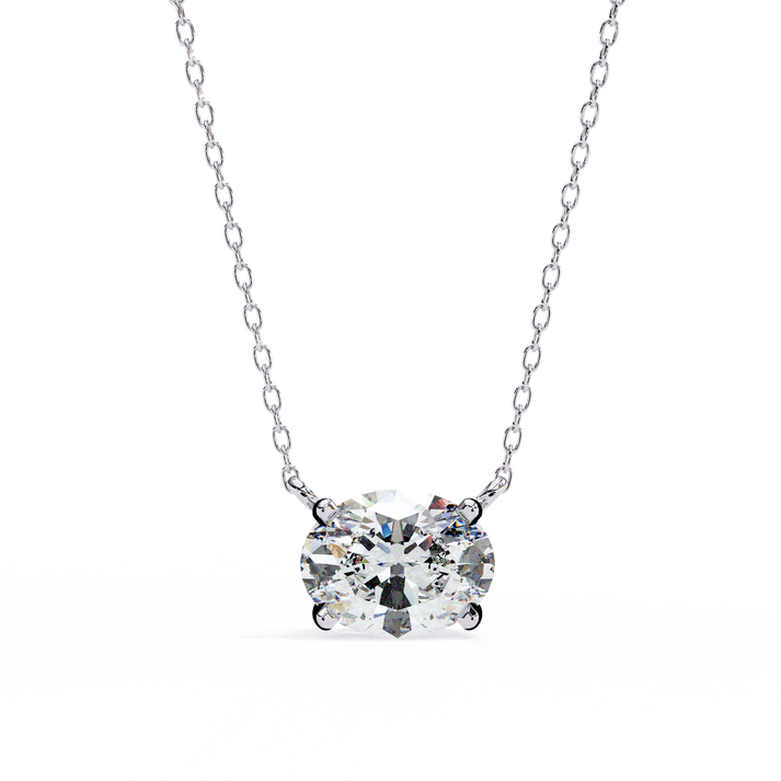 lab grown diamond | moissanite Jewellery One Cosora Lab Grown Diamond OR Moissanite Pendant Silver by Rabbito Jewels