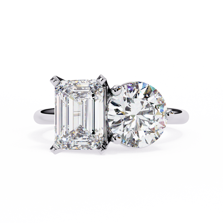 lab grown diamond | moissanite Jewellery Stellar Toi Moi Lab Grown Diamond OR Moissanite Ring White Gold 14K by Rabbito Jewels