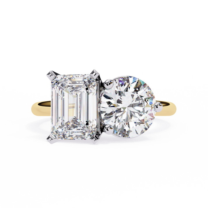 lab grown diamond | moissanite Jewellery Stellar Toi Moi Lab Grown Diamond OR Moissanite Ring Yellow Gold 14K by Rabbito Jewels