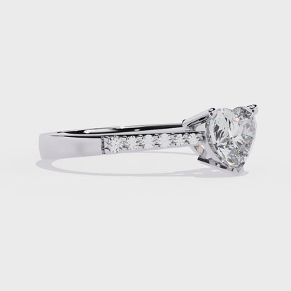 Lustr Love Lab Grown Diamond OR Moissanite Ring