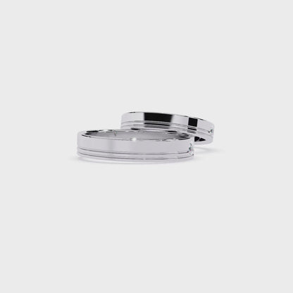 The Kayon Couple Lab Grown Diamond OR Moissanite Rings