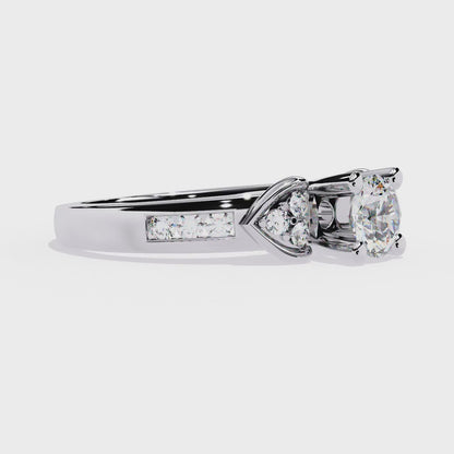 Meraki Dual Heart Lab Grown Diamond OR Moissanite Ring