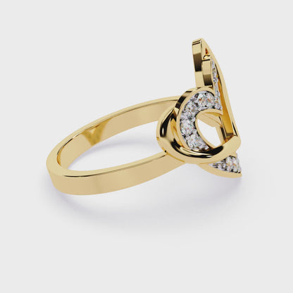 Eliya Round Lab Grown Diamond OR Moissanite Ring