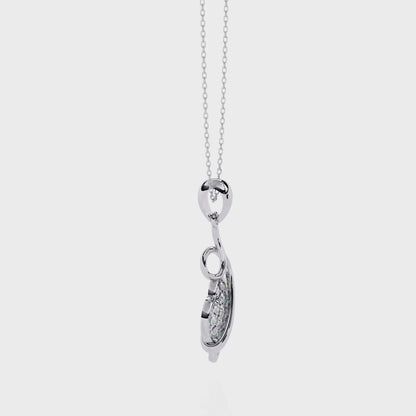 Snack Heart Lab Grown Diamond OR Moissanite Pendant