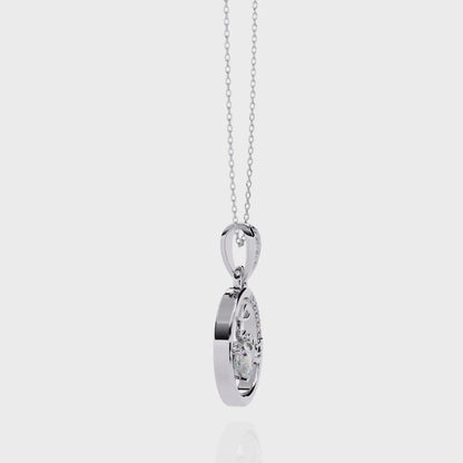 Dotsun Love Lab Grown Diamond OR Moissanite Pendant