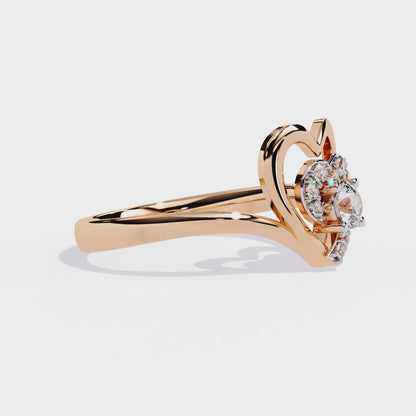 Kailyn Heart Lab Grown Diamond OR Moissanite Ring