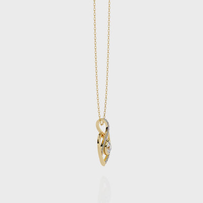 Ice Heart Lab Grown Diamond OR Moissanite Pendant