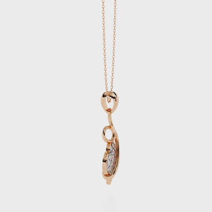 Snack Heart Lab Grown Diamond OR Moissanite Pendant