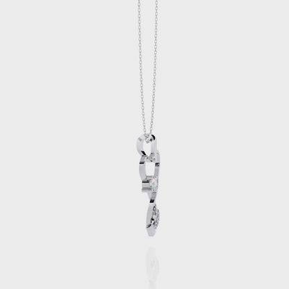 Mecole Heart Lab Grown Diamond OR Moissanite Pendant
