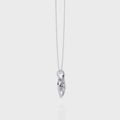 Ice Heart Lab Grown Diamond OR Moissanite Pendant