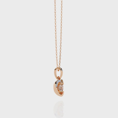 Gasica Lab Grown Diamond OR Moissanite Pendant