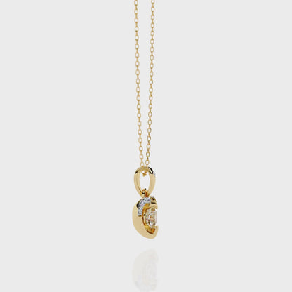 Gasica Lab Grown Diamond OR Moissanite Pendant